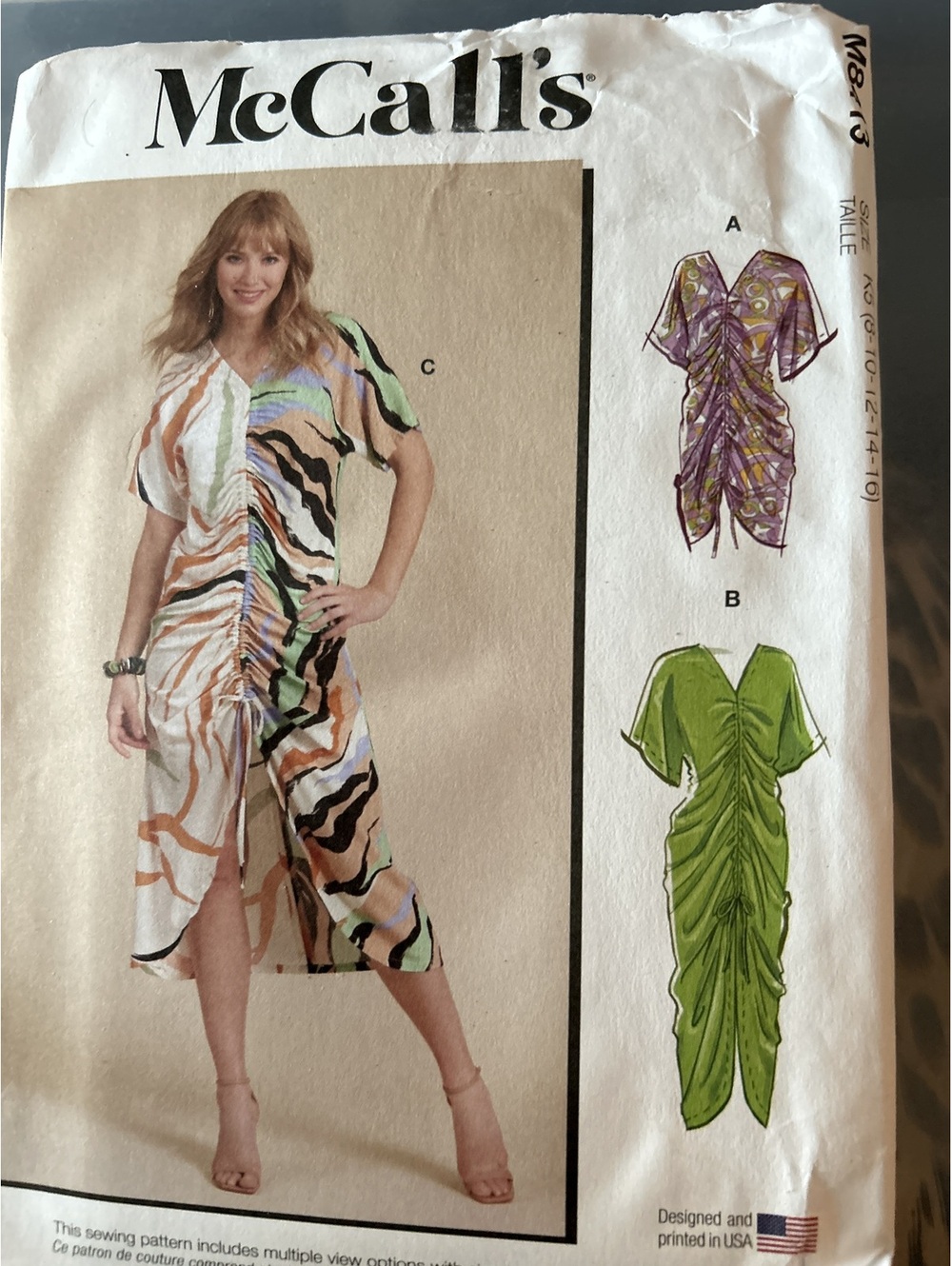 McCall's M8413 Women's Dress Sewing Pattern Size 8-16
